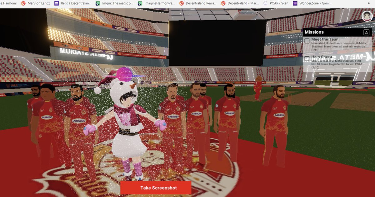 LaurenceUrbani2's tweet photo. Do you know about U-Meta Stadium in @decentraland ? You can meet with the Islamabad United team.
Ask Colin! #umeta #islamabad_united
0x60D2b7Bc992c88351B00E03E624BBC900078946e https://t.co/Zfcz99O30T