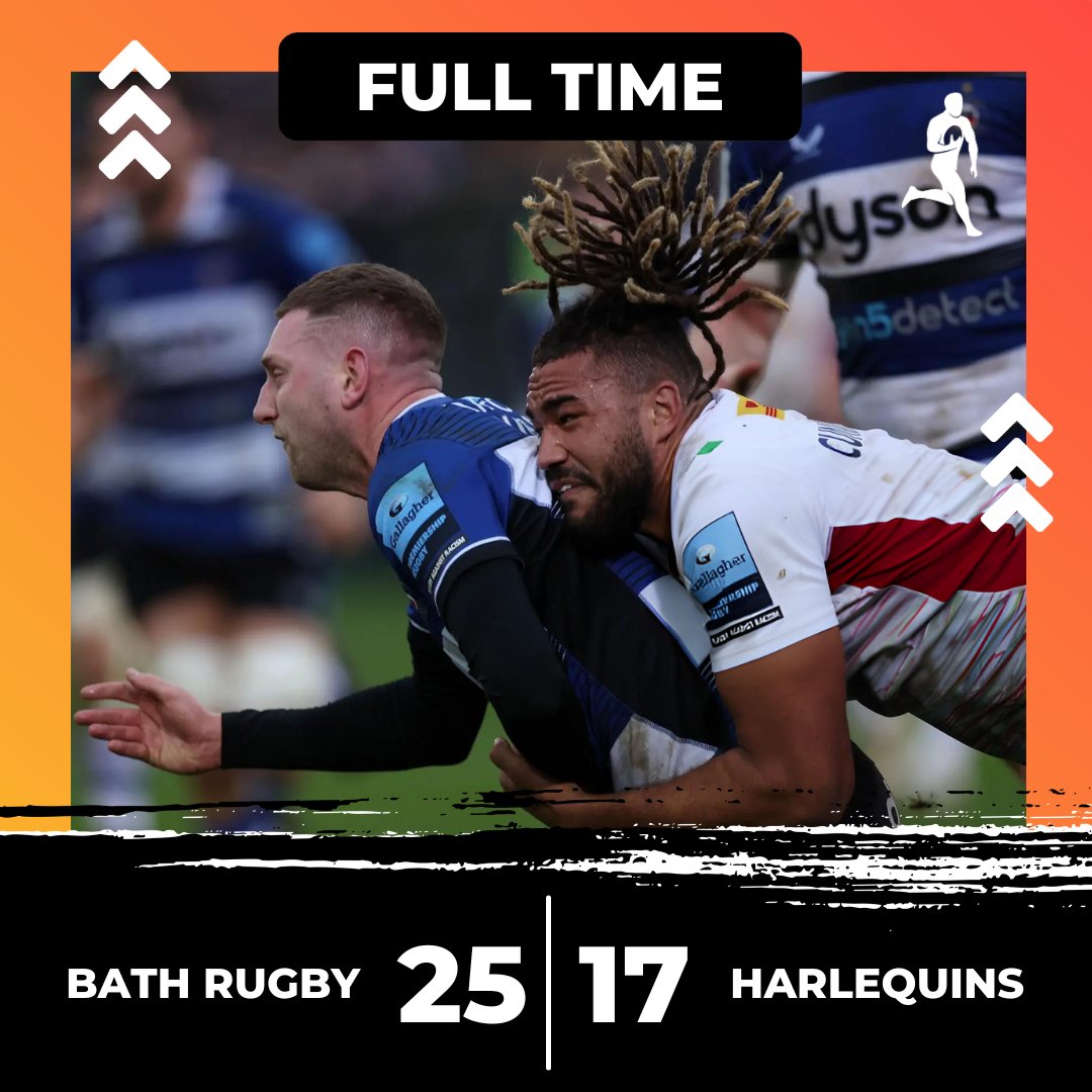 A bonus point victory for Bath. #BATvHAR #GallagherPrem For all the stats and insights📲 onelink.to/2ys565