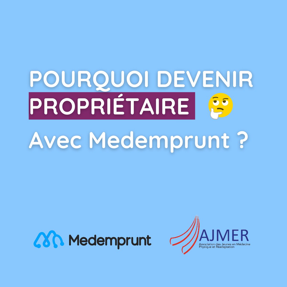 Nous te présentons <a href="/medemprunt/">Medemprunt</a> , notre partenaire ! 
Medemprunt sait à quel point notre emploi du temps est chargé et que faire ses papiers peut-être une contrainte ! Pas de panique, tu seras accompagné pour obtenir la meilleure offre et dans les meilleures conditions. 😃