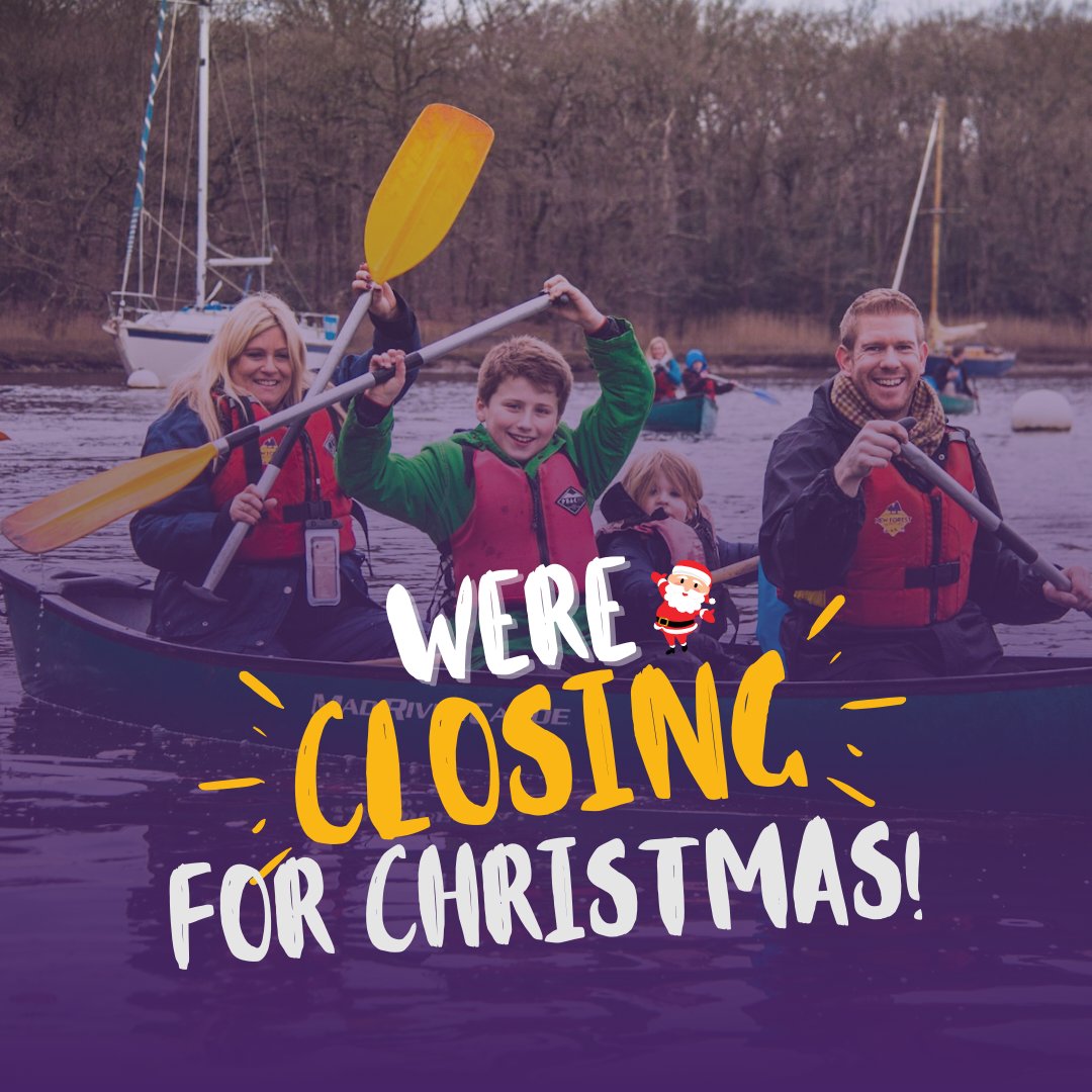 Our office doors are closing from today until the 2nd of January. 🚪

🛶 But don’t worry, we’ve got our winter paddling and winter archery session running from the 27th of December!

Click here to secure your spot. 👉 bit.ly/7h3hf9