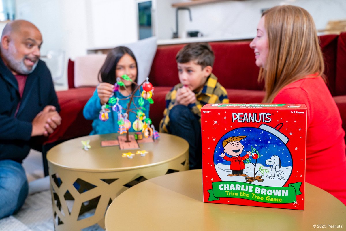 The Peanuts Charlie Brown Trim the Tree is a game to play with the whole family! You’ll work together to decorate the tree without tipping it over, guaranteed to keep the family together during Christmas! @Snoopy 🎄: a.co/d/g6ty7jt #CharlieBrown #Snoopy #Peanuts