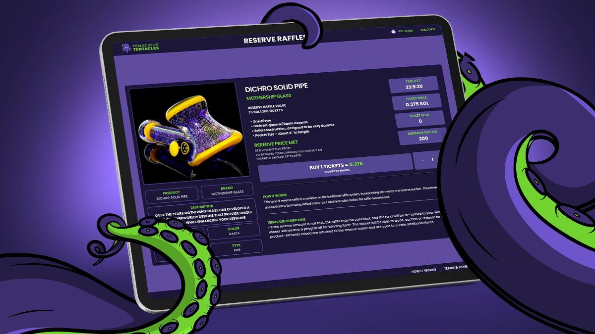 Reserved Raffle platform is almost done! 💨 

Are you excited to test it out? 

Massive prizes are coming in, and presale buyers are gonna try it first.