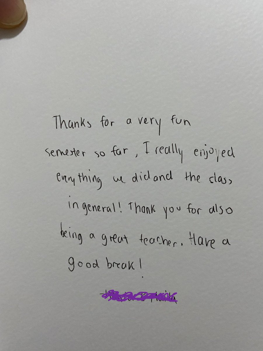 gifts from my students 🎉🎶🎄🥰

Happy Holidays Twitters fam 💜🍁