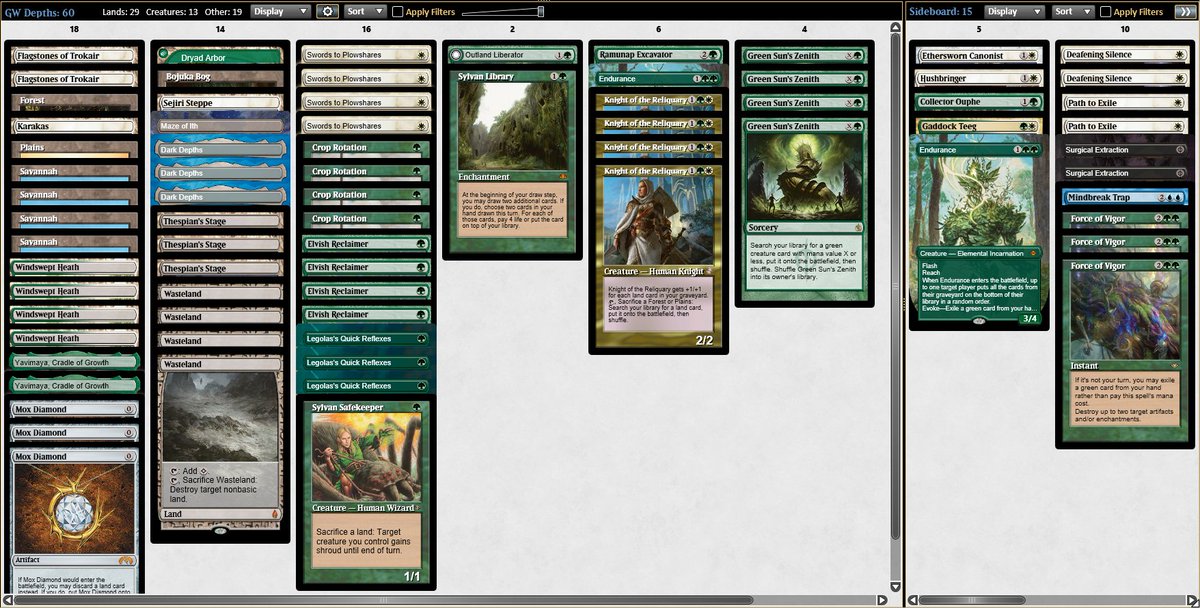 7th place in this saturday Legacy Challenge with this bad boy that I've tuned a bit in the last week.
Really a nice run with a super fun format!

<a href="/Zero3Spritz/">Zero3Spritz</a> 

#mtgo #mtg  #mtgolegacy #mtglegacy