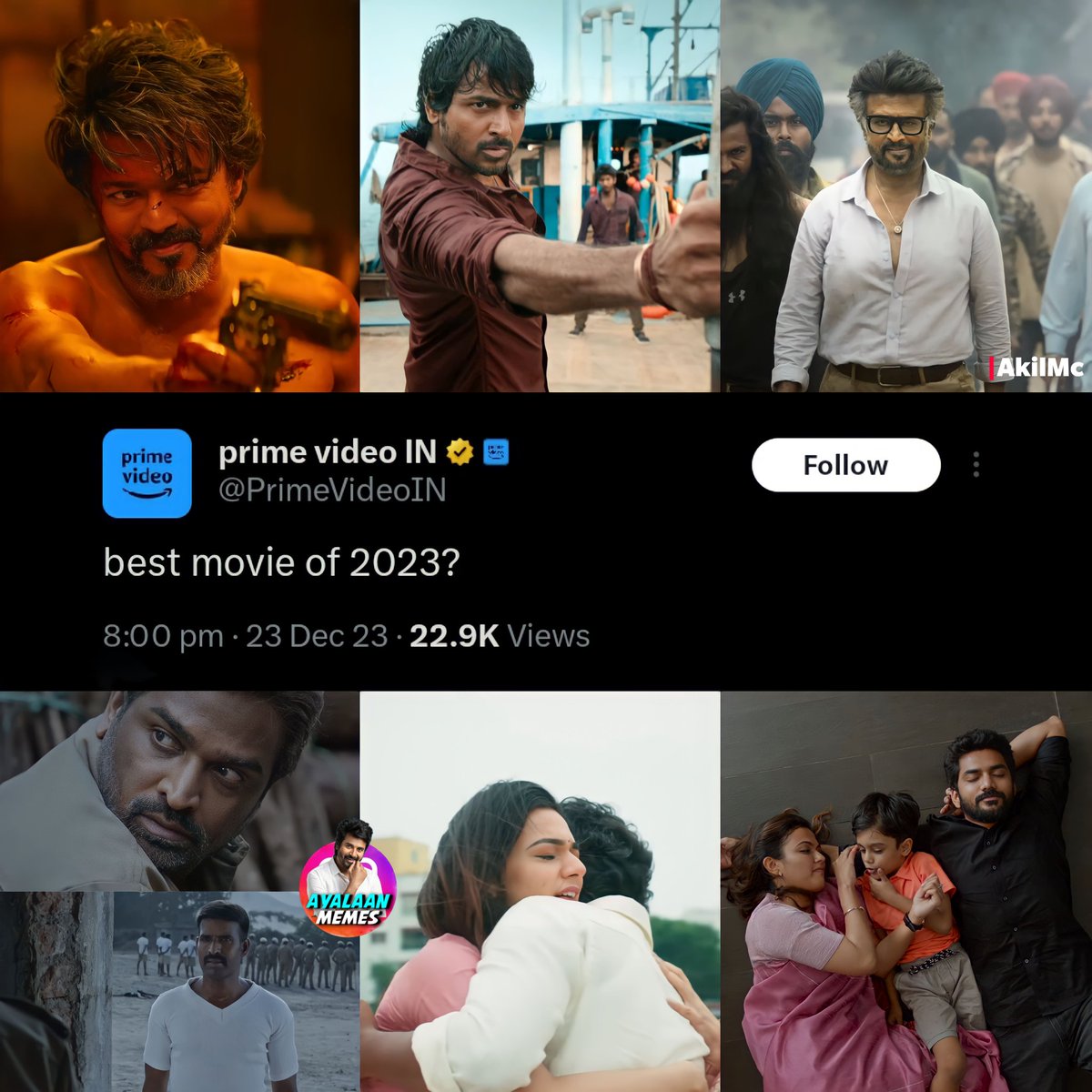 Best Movies ✅🤍👍🏻 !!!
Mine:)

#Leo #Maaveeran #Jailer #ViduthalaiPart1 #JoeMovie #DADA #ThalapathyVijay #Sivakarthikeyan #VijaySethupathi
