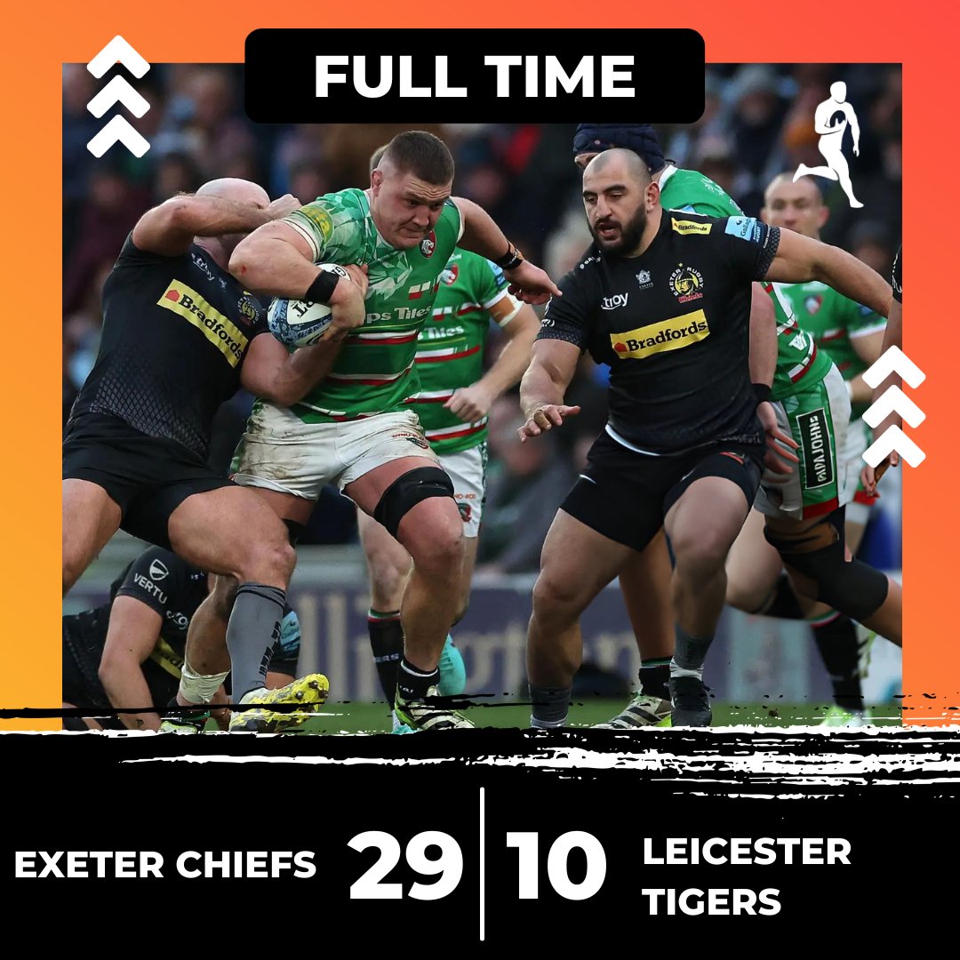 Exeter fought hard and are rewarded with a bonus-point victory. 🏆 #EXEvLEI For all the stats and insights📲 onelink.to/2ys565