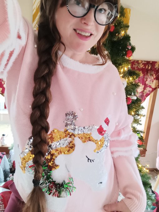 About to be a Christmas unicorn elf 🎄🎁 Going to drop off donations from @hbichq to Harbor House DV Shelter<a href="/tag/ootd"class="tags"><span>#ootd</span></a><a href="/tag/outfit"class="tags"><span>#outfit</span></a><a href="/tag/outfitoftheday"class="tags"><span>#outfitoftheday</span></a><a href="/tag/grwm"class="tags"><span>#grwm</span></a>