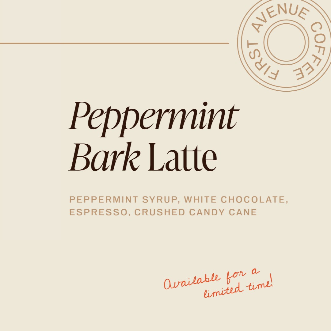 Nothing screams the holiday season quite like the Peppermint Bark Latte. 🍬☕️✨

Crafted with our house-made peppermint syrup, velvety white chocolate, and <a href="/theroasthouse/">Roast House</a> espresso, and garnished crushed candy cane – this latte is a festive masterpiece! 🤩