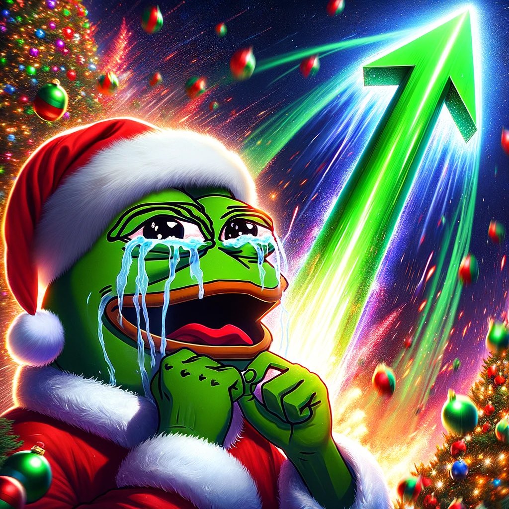 Santa Pepe on Xmas night,
Brings us green candles, a crypto’s delight! 

#DefiOrDie
$Hex
$Plsx