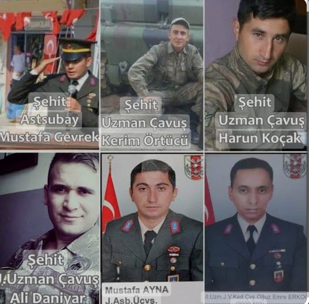 24 saatte 12 şehit...
"Bıçak açmıyor ağızları,
Acı, yalnız acı var yüreklerde..."
#Şehitlerimiz🇹🇷🇹🇷🇹🇷🇹🇷