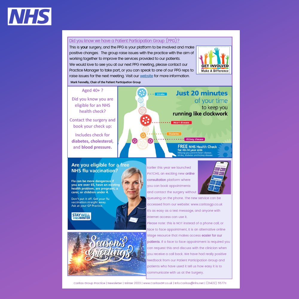CaritasPractice's tweet photo. 📰 ❄️ Our 2023 Winter Newsletter is here, packed with latest updates and improvements. Read our newsletter here: https://t.co/5JOIkXw5ie  #WinterNewsletter #StayInformed #Winter2023 https://t.co/xFtbf7ZS1Q