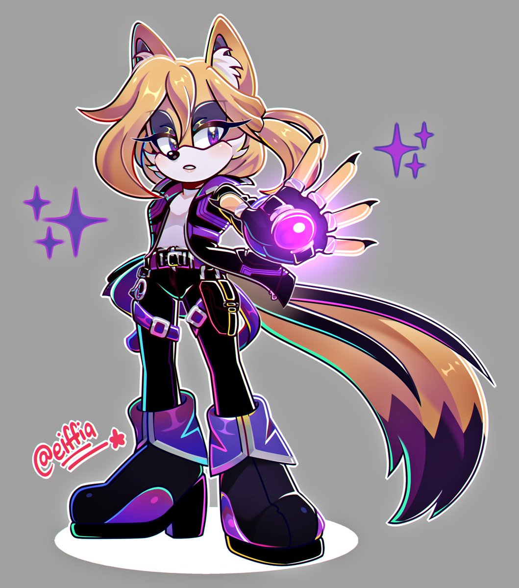 For <a href="/Ava_The_LavWolf/">Ava the Purple Wolf</a> of their character Zoey! Super love the colour palette for this one as well as the design! Had so much fun since I haven't done a detailed style in so long! >v< ♥️♥️

Thank you so much! 🙏✨

#sonicoc
#sonicfc