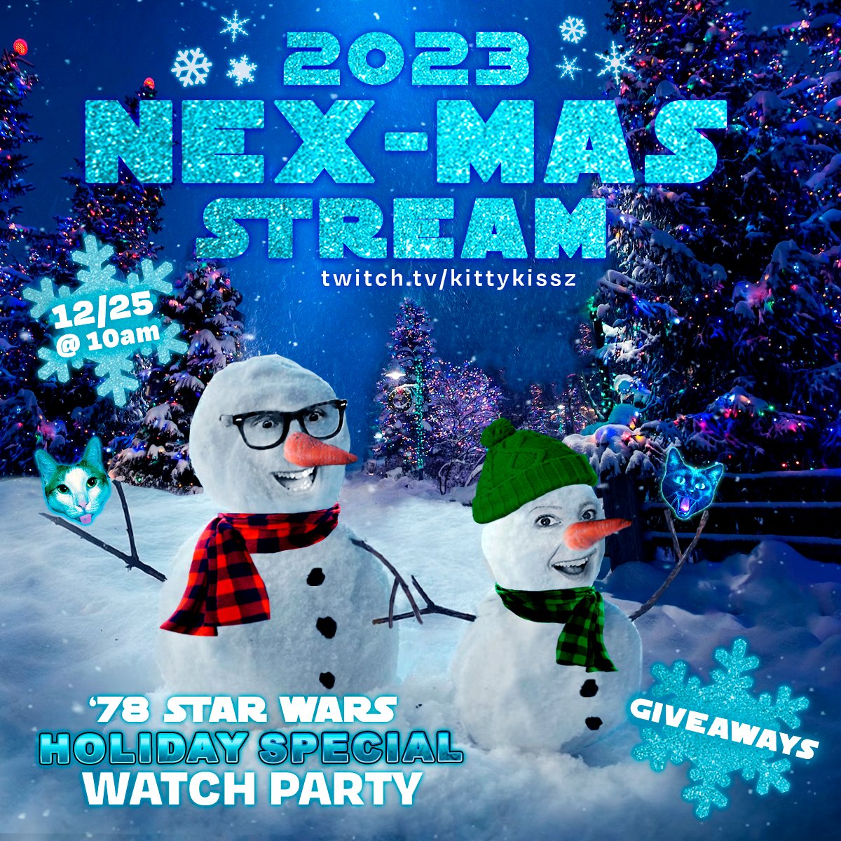 gmkittykissz's tweet photo. Saturday's Dual @SWTOR "Christmas Eve Eve" stream w/ #kittytreets starts at 10AM Pacific-time. See you then! #starwars #swtor #swtorfaimly #kittykissz #starwarsgeek #nimspacebarbie #kittytreets #swtor #swtorstreamer #catcam https://t.co/wswFRHlCPm