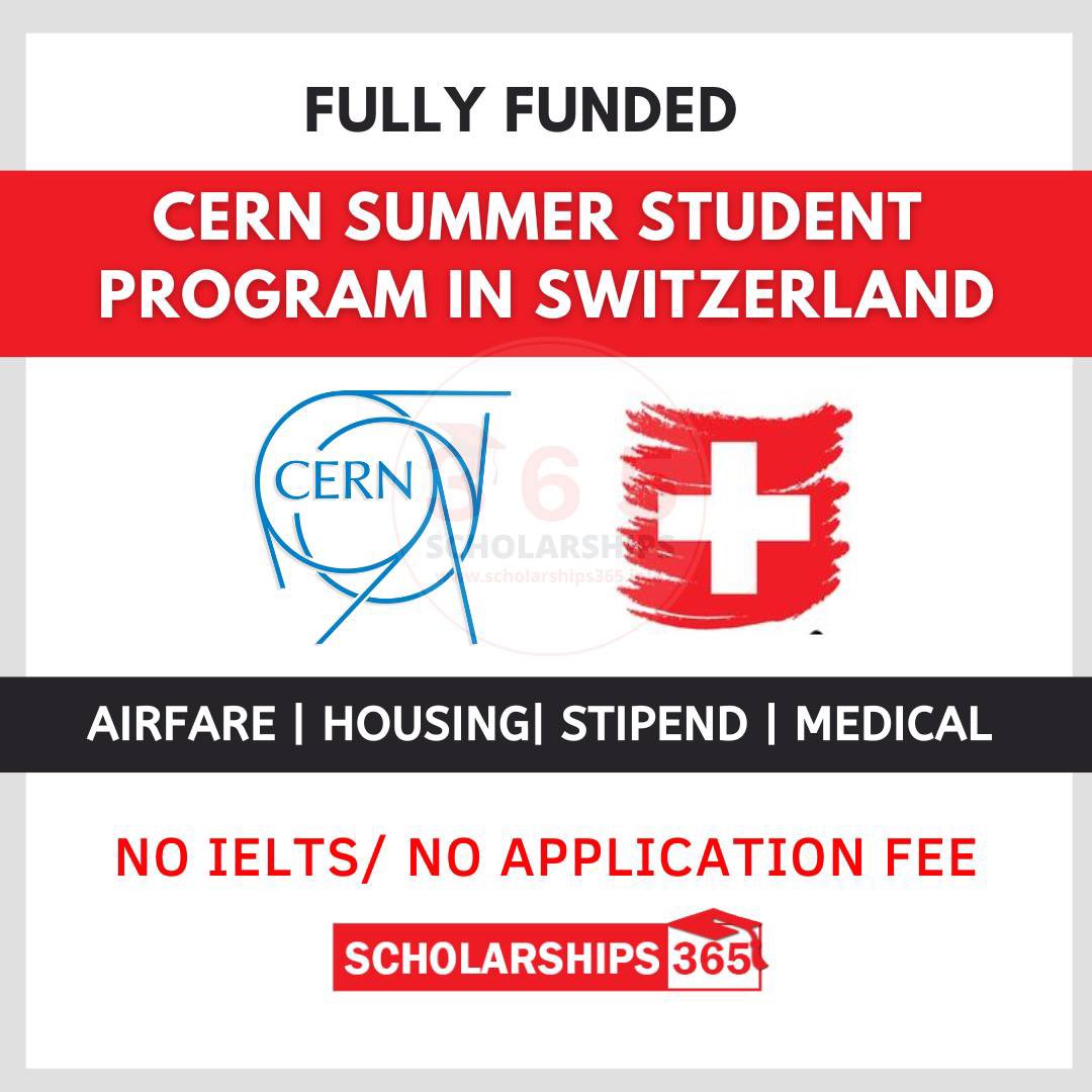🇨🇭 Fully Funded Summer Student Program in Switzerland, Europe!

❌No IELTS

👉Link: scholarships365.info/cern-summer-st…

🌎Countries: All Countries Students

💰Benefits:
✅Airfare
✅Room
✅Stipend
✅Medical

Deadline: 31-01-2024

#Scholarships #europe #scholarships365 #studyabroad #IELTS