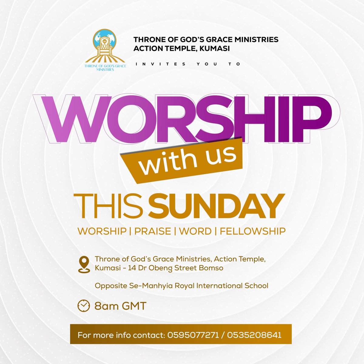 Toggactiontemp's tweet photo. Join us this Sunday for a truly uplifting experience! 
Come experience a community of faith believers and embrace the warmth of worshipping God with family.

#toggministries 
#toggactiontemple 
#toggkumasi 
#soldoutforGod https://t.co/5fijj0AxGl