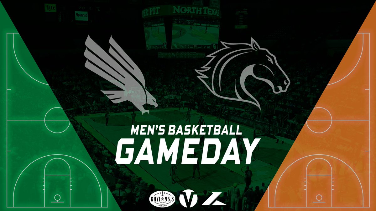 MGSNetwork's tweet photo. One more before the break!

#BeatUTA and #GetYerEarsOnTheBall!

🆚: UT-Arlington Mavericks
📍: Denton, TX
🕑: 12:30pm Pregame 
🏀: 1:00pm Tipoff
🎙️: @Dave_L_Barnett, @mgrnpxp 
📻: 95.3 FM @khyi
📱: The Varsity Network App https://t.co/ZhNu9jf7G4