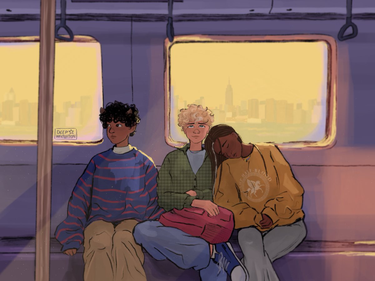 deepinfatuation's tweet image. every quest needs three 🔱 #percyjackson #pjotv #pjo #fanart #pjofanart #annabethchase #groverunderwood