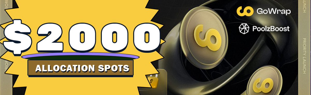 PoolzBoost (@poolzboost) on Twitter photo 📣 <a href="/GoWrap_xyz/">🟠 GoWrap | $GWGW</a> Speed Boost is LIVE 📣
🤑 Prize: Guaranteed 400 IDO Allocation Spots
👥 Reward Method:
- Top Leaderboard: 200 Winners
- Random: 200 Winners
⏳ 23rd Dec - 02nd Jan
#GoWrap - The 1st Bridge that bring #BRC20 tokens to BNB ecosystem, and Enjoy the Convenience and 📣 <a href="/GoWrap_xyz/">🟠 GoWrap | $GWGW</a> Speed Boost is LIVE 📣
🤑 Prize: Guaranteed 400 IDO Allocation Spots
👥 Reward Method:
- Top Leaderboard: 200 Winners
- Random: 200 Winners
⏳ 23rd Dec - 02nd Jan
#GoWrap - The 1st Bridge that bring #BRC20 tokens to BNB ecosystem, and Enjoy the Convenience and