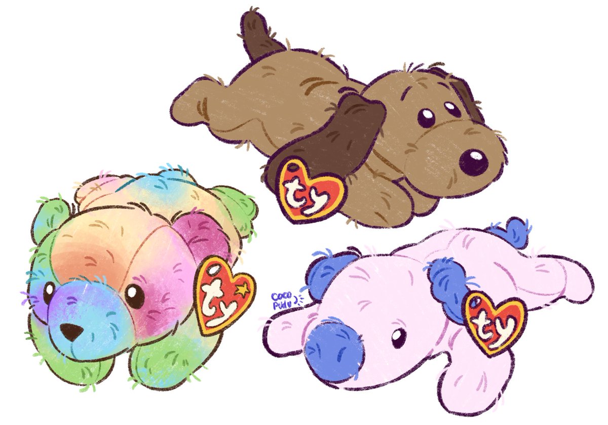 cocopudu's tweet image. oh to be a beanie baby 🦴