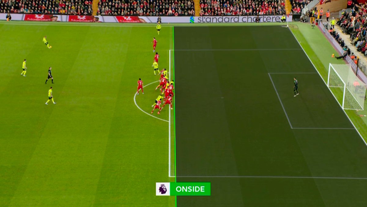 A game of fine margins 🤏 Gabriel's header was checked by the VAR, but the Arsenal defender was judged to be onside ✅ #LIVARS