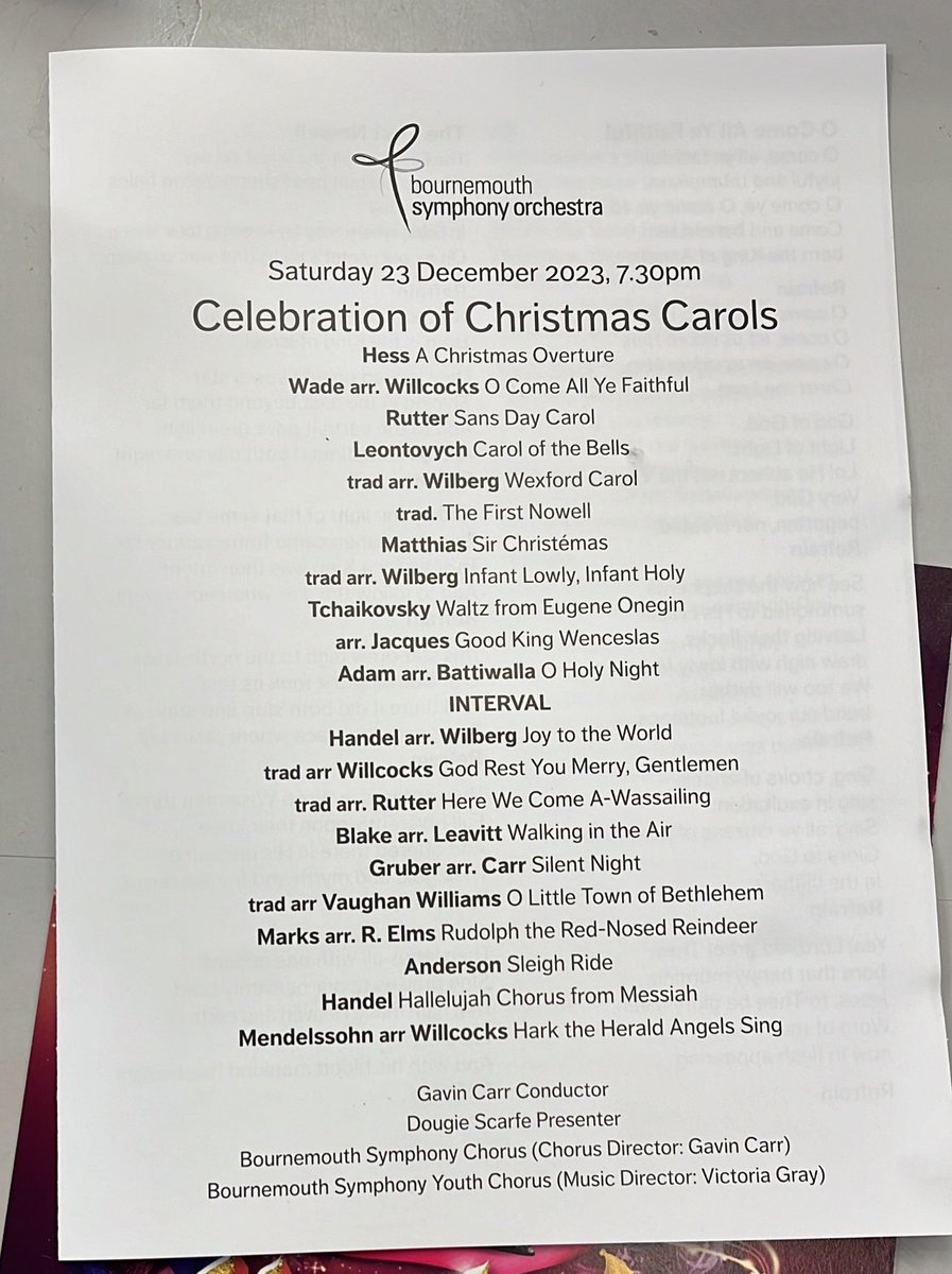 Chris Jarvis (@realchrisjarvis) on Twitter photo Meanwhile next door to ‘Aladdin’ <a href="/LighthousePoole/">Lighthouse Poole</a> in the concert hall is the brilliant <a href="/BSOrchestra/">Bournemouth Symphony Orchestra</a> <a href="/BS_Chorus/">Bournemouth Symphony Chorus</a> have a fabulous Carol concert… rehearsals are sounding good on the tannoy 👍 Meanwhile next door to ‘Aladdin’ <a href="/LighthousePoole/">Lighthouse Poole</a> in the concert hall is the brilliant <a href="/BSOrchestra/">Bournemouth Symphony Orchestra</a> <a href="/BS_Chorus/">Bournemouth Symphony Chorus</a> have a fabulous Carol concert… rehearsals are sounding good on the tannoy 👍