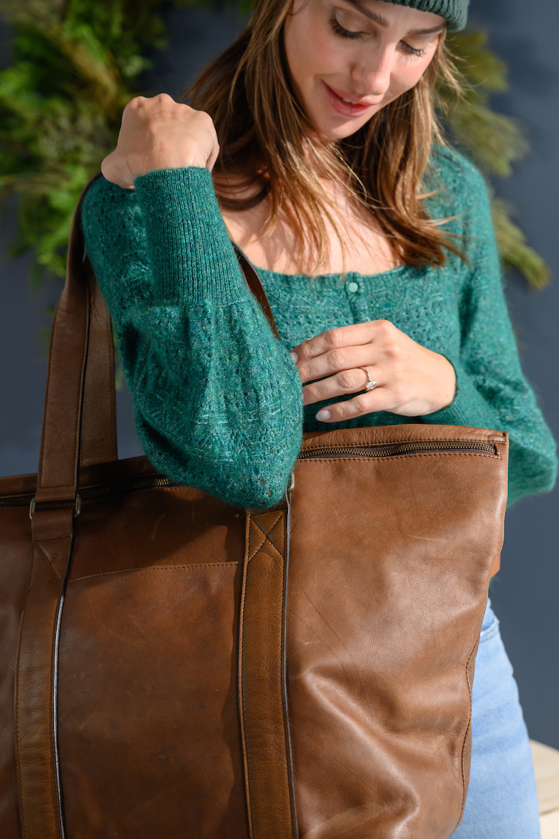 With Reclaimed leather beautiful to the eye &amp; touch, our Reclaimed Zip Tote is perfect for everyday and travel: bit.ly/3RPcRGk

#mgreclaimedproject