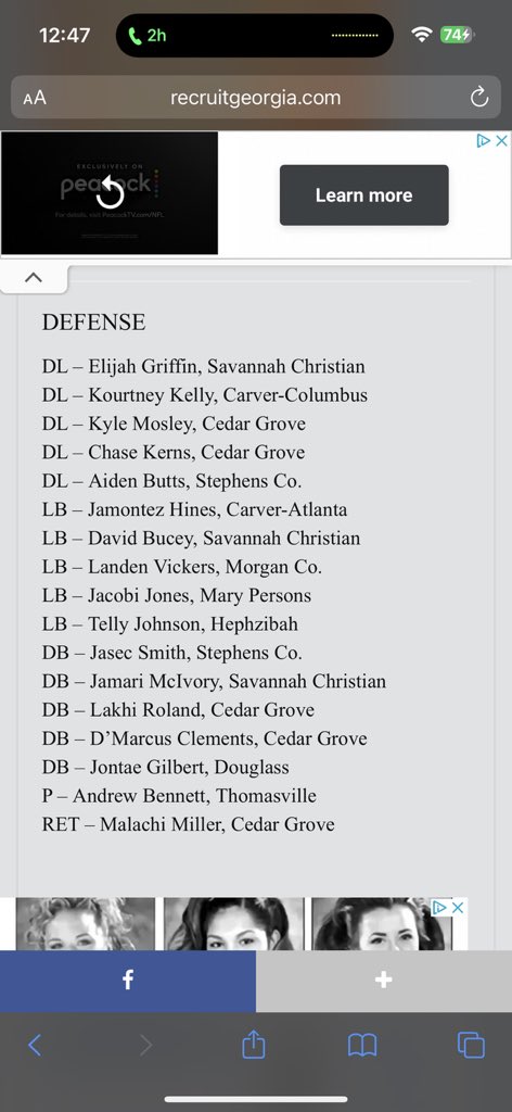 Bless to be name First Team All State <a href="/RecruitGeorgia/">Recruit Georgia</a> <a href="/CoachDuude/">Coach Dude</a> <a href="/CoachDavis_t/">Tevin Davis</a>