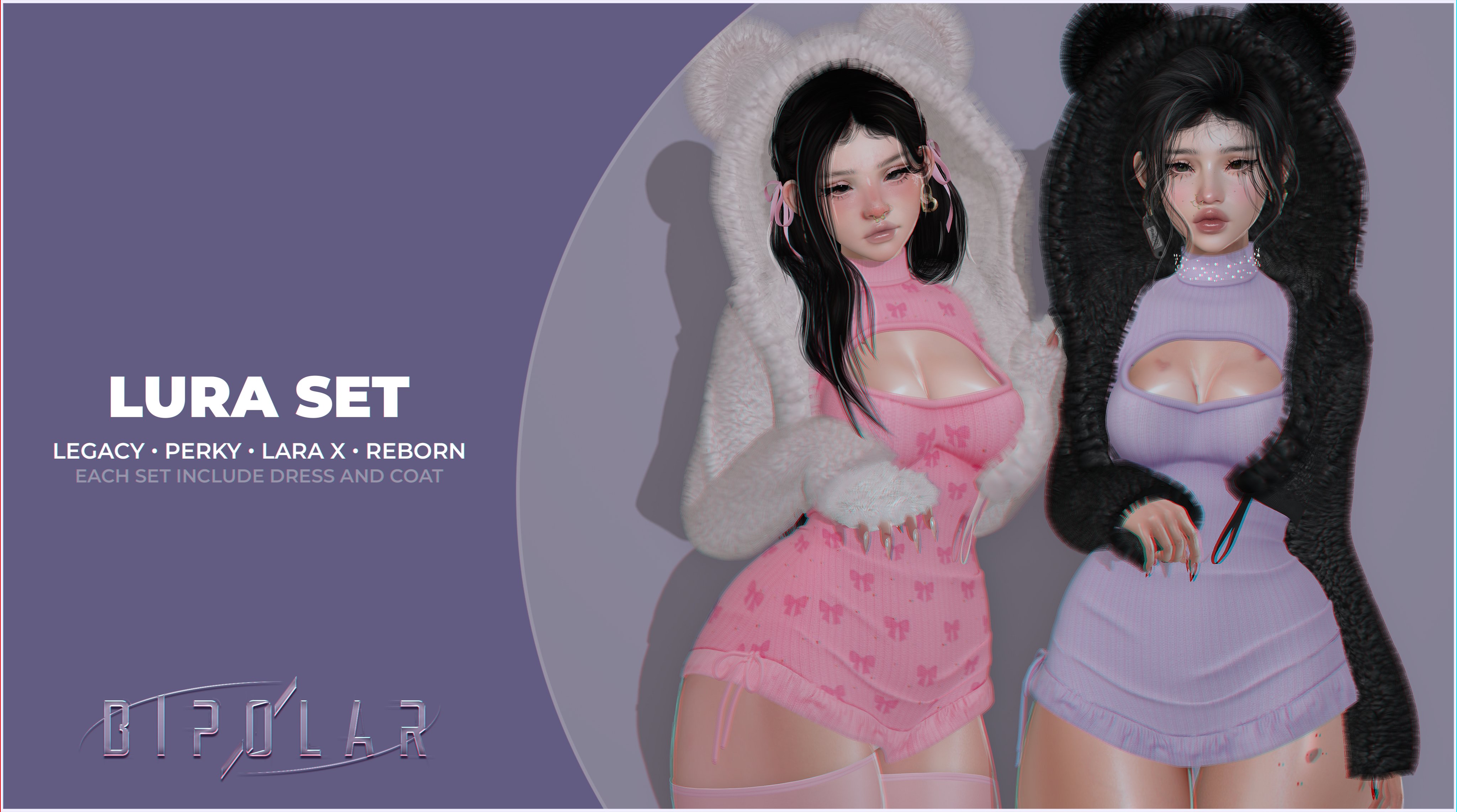 Second Life Marketplace - Bipolar - Bunny Bra and Shorts - Black