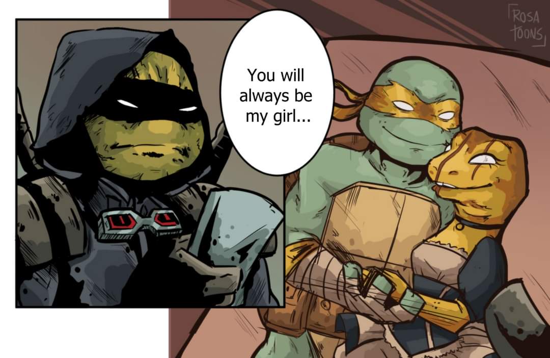 Mutant_clown's tweet photo. OcXCanon
Ronin misses Maddie so much ❤️‍🩹
#TMNT #TeenageMutantNinjaTurtles #TheLastRonin #tmntmikey #TMNTTheLastRonin #Michelangelo #oc #MadonnaSixtina #Midonna #MaddieTmnt https://t.co/pQhnfTaPgI