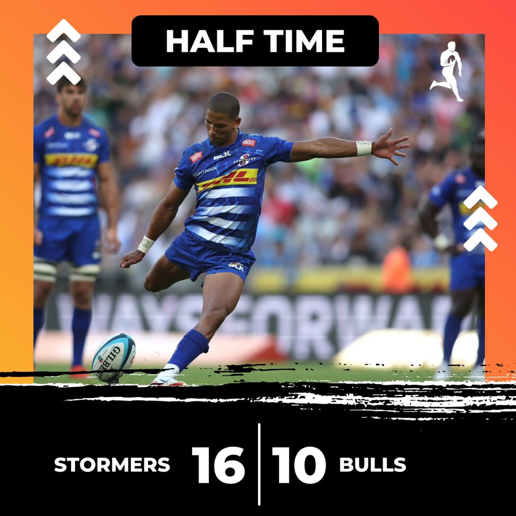 Stormers hold a slender lead at the break #STOvBUL Follow the 2nd half action live📲 onelink.to/2ys565