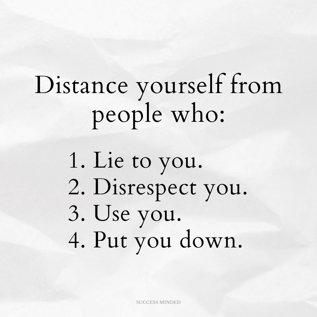 _SuccessMinded_'s tweet photo. Distance yourself. https://t.co/Iq6QCEcSWU