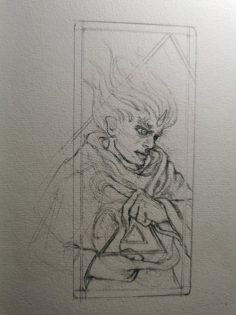 Making some art again!
Gonna be making DnD bookmarks again. Starting with Genasis (fire first)

#dnd #DnDcharacter #dndart
