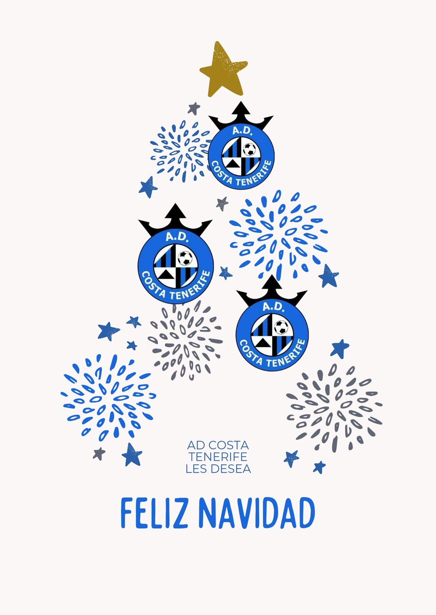 costa_tenerife's tweet photo. 🎄 ¡El Club AD Costa Tenerife les desea una Feliz Navidad! 🎁🎉

En esta época del año, queremos extender nuestros mejores deseos a todos nuestros jugadores, cuerpo técnico, socios, seguidores y sus seres queridos.

¡Felices fiestas y un próspero Año Nuevo!

⚽🎅🏻🌟 https://t.co/drkoyrQ4qz