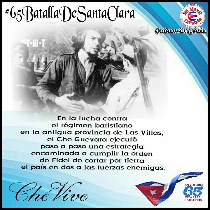 #65BatallaDeSantaClara
#CubaEnSuHistoria 🇨🇺 
#CubaEduca