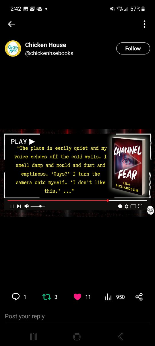 1_LRichardson's tweet photo. CHANNEL FEAR: The Haunting of Hill House meets The Blair Witch Project
Spooky found footage, chilling ghost stories, missing ghost-hunters, a love triangle, and a girl so obsessed by fame she'll put herself and her friends in danger
#channelfear #horror #horrorbooks #yahorror https://t.co/YrhXzXsmHX
