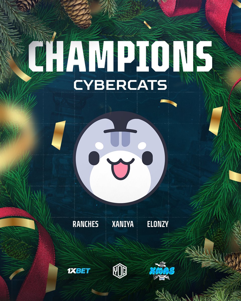 Aurora Apex (@auroraapex_gg) on Twitter photo Congratulations to <a href="/cybercatsgg/">cybercats esports</a> for winning Aurora XMAS Series 🏆
Well played, champs 👏👏👏
#AuroraXMAS Congratulations to <a href="/cybercatsgg/">cybercats esports</a> for winning Aurora XMAS Series 🏆
Well played, champs 👏👏👏
#AuroraXMAS