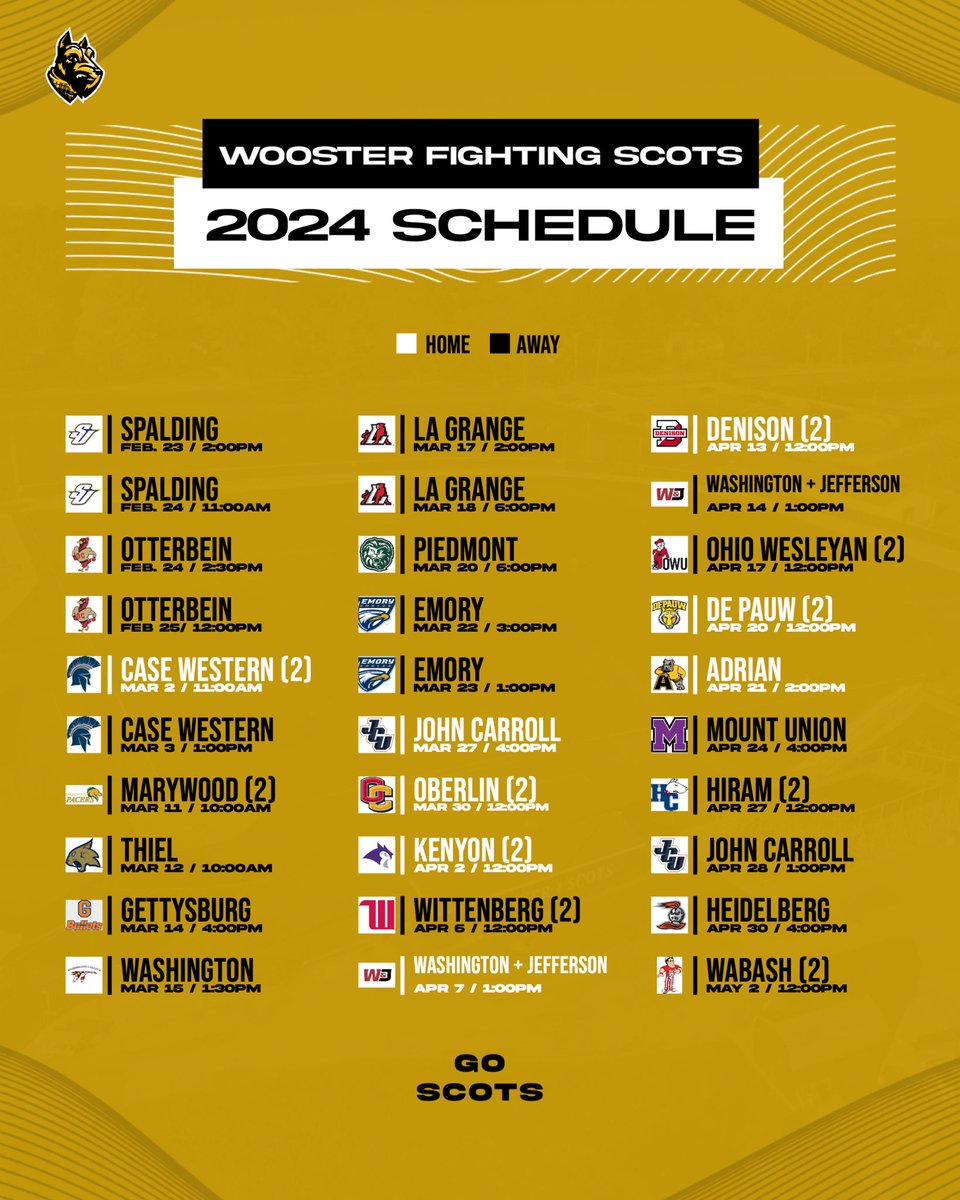 WoosterBaseball's tweet photo. Full schedule release. First game is two months away. https://t.co/Xr7ub8PM4q