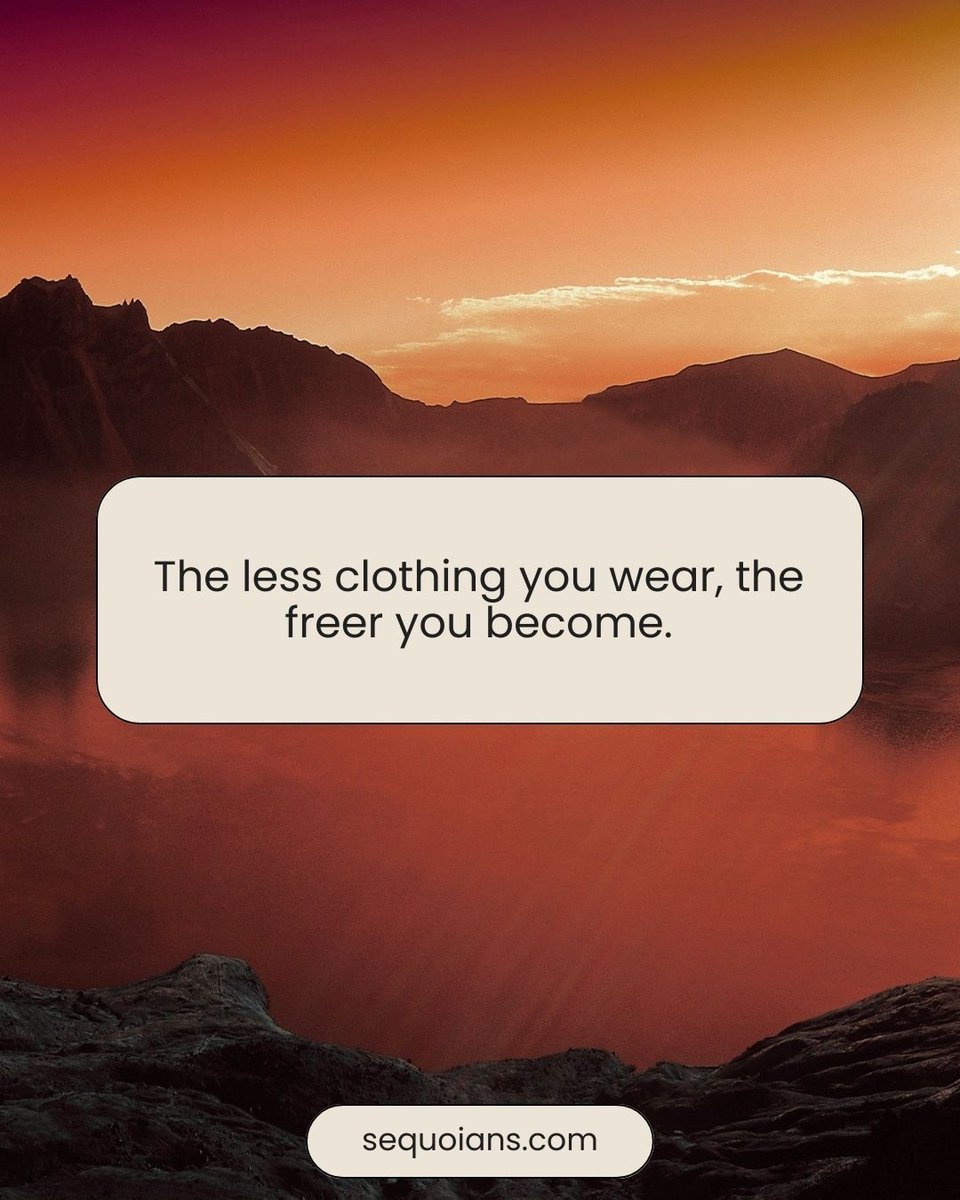 TheSequoians's tweet photo. Less is more 🙌 Embrace your freedom and let go of the limitations. Uncover a new kind of liberation with minimal clothing - simplicity at its best! #SimplicityIsTheKey #FreeYourMind 🚀 Discover the journey. #Naturism https://t.co/eJyL44fwYK https://t.co/1QxGgx0yKy