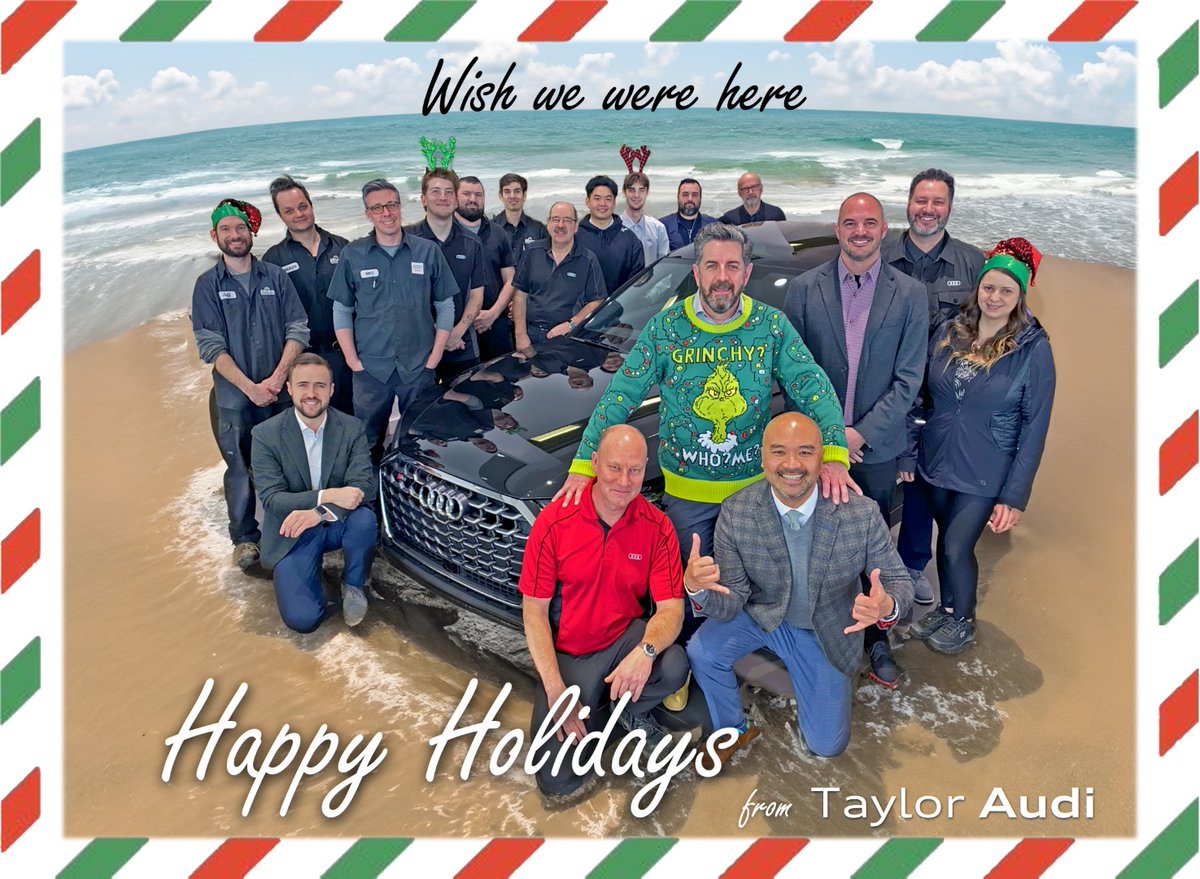 Taylor_Audi's tweet photo. Your family at Taylor Audi hopes this holiday season finds you and your loved ones happy, healthy and full of love.  Season’s greetings &amp; Happy Holidays! 

❄️❄️❄️❄️ https://t.co/hsa4eebMCx