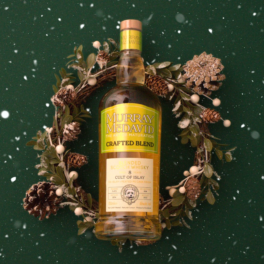 Murray_McDavid's tweet photo. Cult of Islay is a coven of fine drams from across Scotland. An elixir of Sherry and peat...

A bewitching blend of whiskies 🥃

#MurrayMcDavid #InspiredScotchWhisky #ArtofMaturation #Whisky #ScotchWhisky #Scotch #Islay #Peat #Dram #Blend #HappyHolidays #CraftedBlend #CultofIslay https://t.co/OwRORkvlyB
