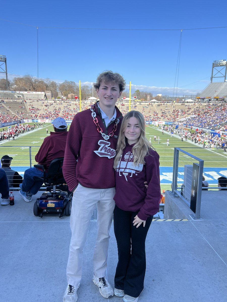 michael_spain22's tweet photo. Repping @TroyTrojansFB and supporting @therealjwill37 and the Birmingham Bowl.. @GameStop #gamestopbham23 #76BirminghamBowl https://t.co/3gTRwvjtwc