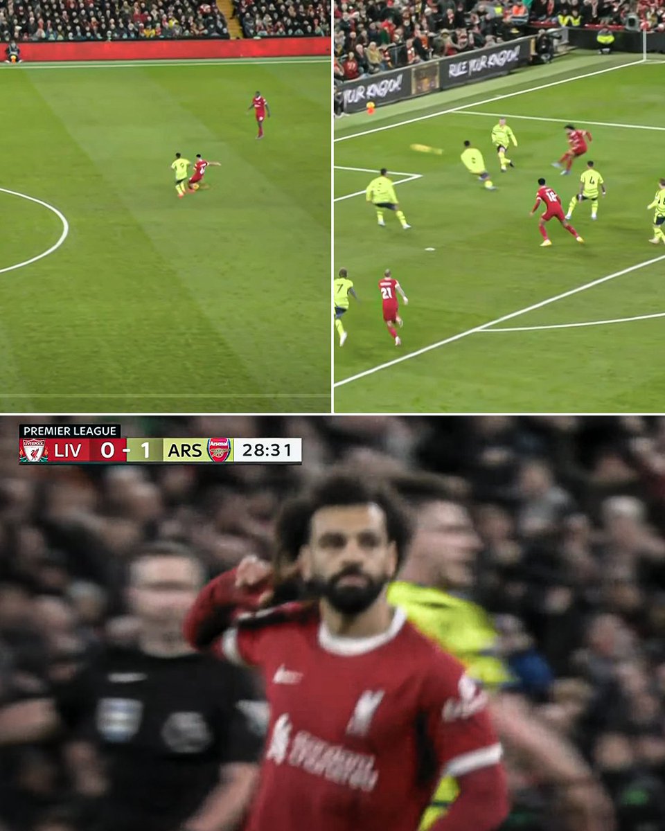 THE BALL FROM TRENT. THE FINISH BY SALAH. WHAT AN EQUALIZER BY LIVERPOOL 🔥