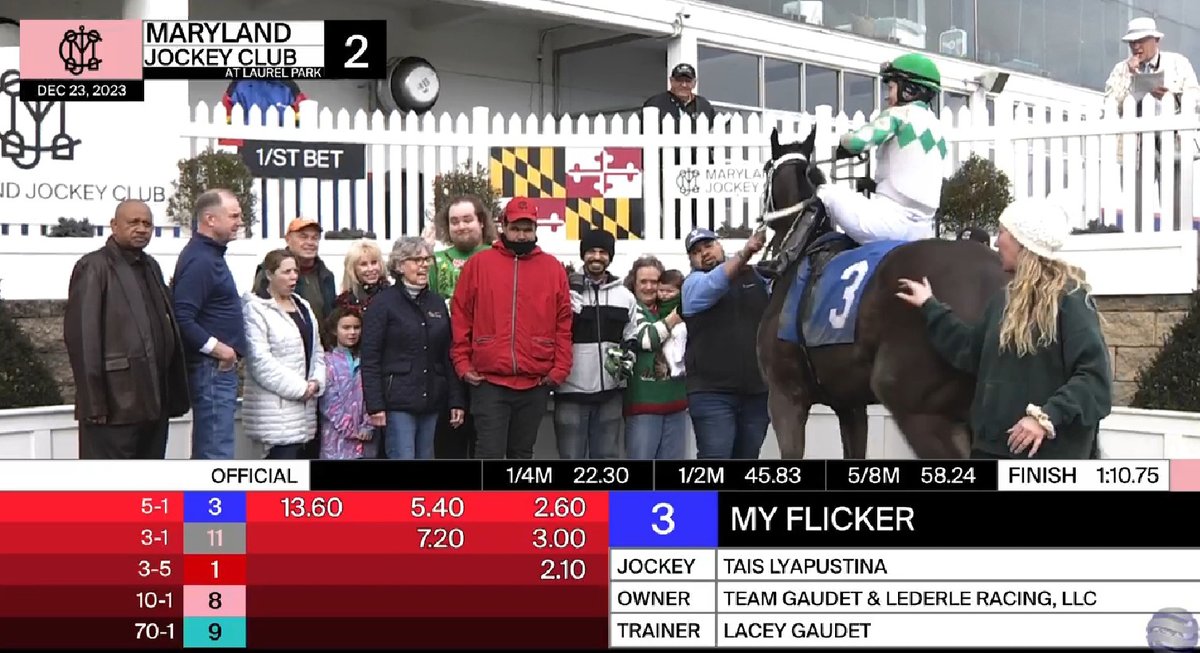 covellphoto's tweet photo. @GaudetRacing A LACEY DOUBLE!  Now you can go Christmas shopping!  Congrats to you and the Gaudet team - Merry Christmas! https://t.co/ztUEcHarIG