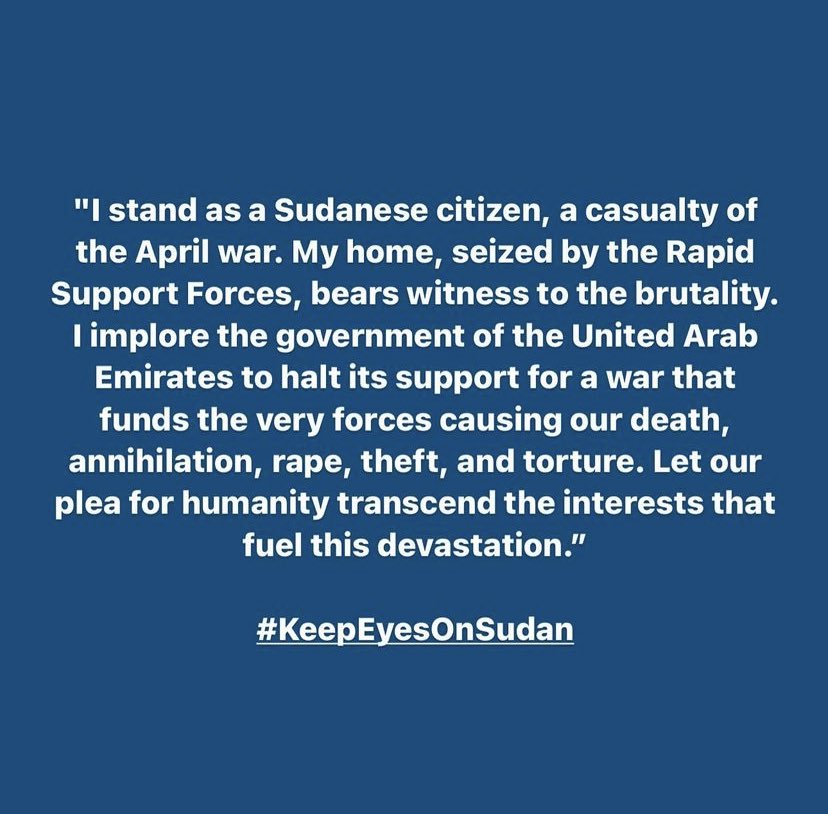 mayada_btashraf's tweet photo. #KeepEyeOnSudan  
#الامارات_تسلح_مليشيا_الدعم_السريع https://t.co/nZNoQZ1osv