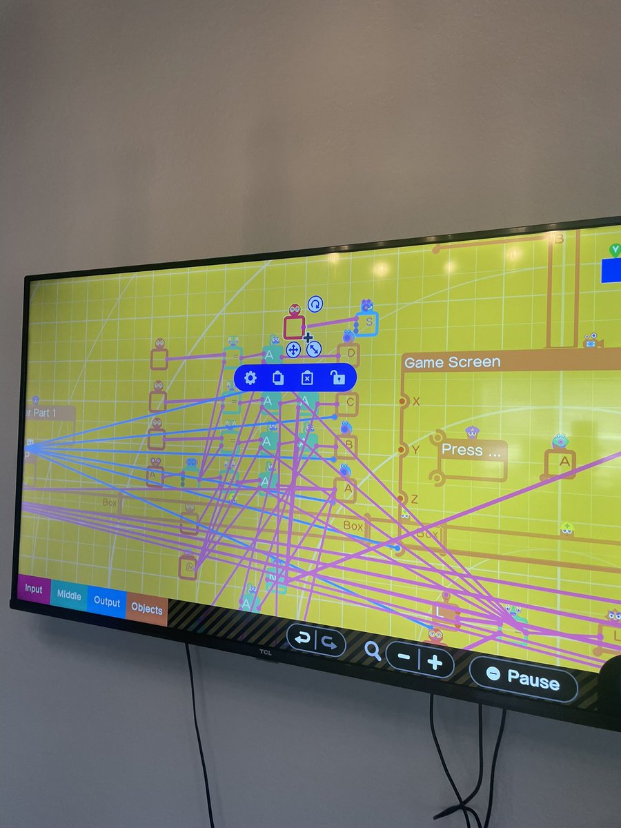 EatMyCrumpets's tweet photo. My 8yr old’s checkpoint system in #gamebuildergarage. I want to tell him that we’re far more organized in professional game dev but I’m already lying to him about Santa. https://t.co/JKTWJ9EaZy