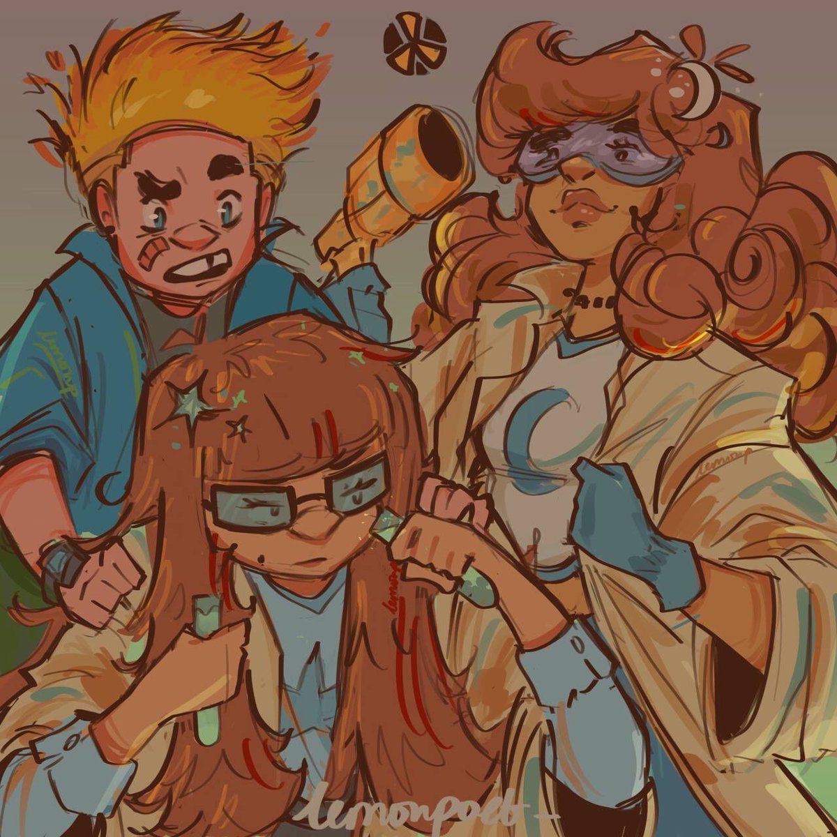 Lemonpoet_'s tweet image. 🌱*cue Johnny Test theme song* 

#johnnytest #2000scartoons #fanart