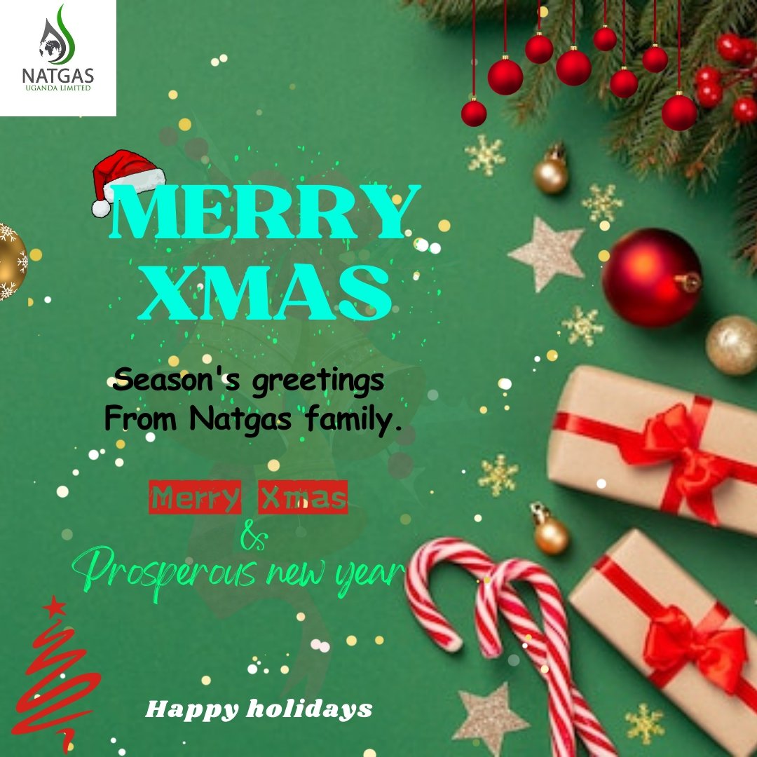 NatgasL's tweet photo. Merry Xmas &amp; Prosperous New year from Natgas Uganda Ltd. https://t.co/W4lyiwH6to