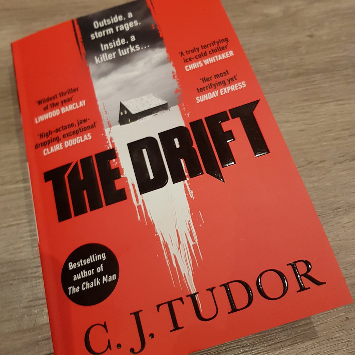 Went to Sainsburys for goose fat and came out with a @cjtudor. Looking forward to a gentle and uplifting Christmassy read. 😱 #amreading #TheDrift