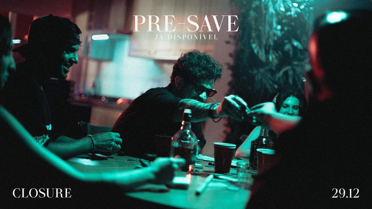 ZeroBadass's tweet photo. Quem aí já fez o PRE-SAVE de "Closure"? 

Meu primeiro lançamento autoral que ta vindo no dia 29/12!

https://t.co/IDy8feLzdz

6 anos depois tive coragem e me sinto pronto, tenho pessoas sensacionais comigo nessa jornada pra esse lançamento ser possível, é um momento de muita felicidade pra mim <3

aquele RT de malandro pra gente alcançar o máximo de pessoas que a gente conseguir, zerão agradece demais <3