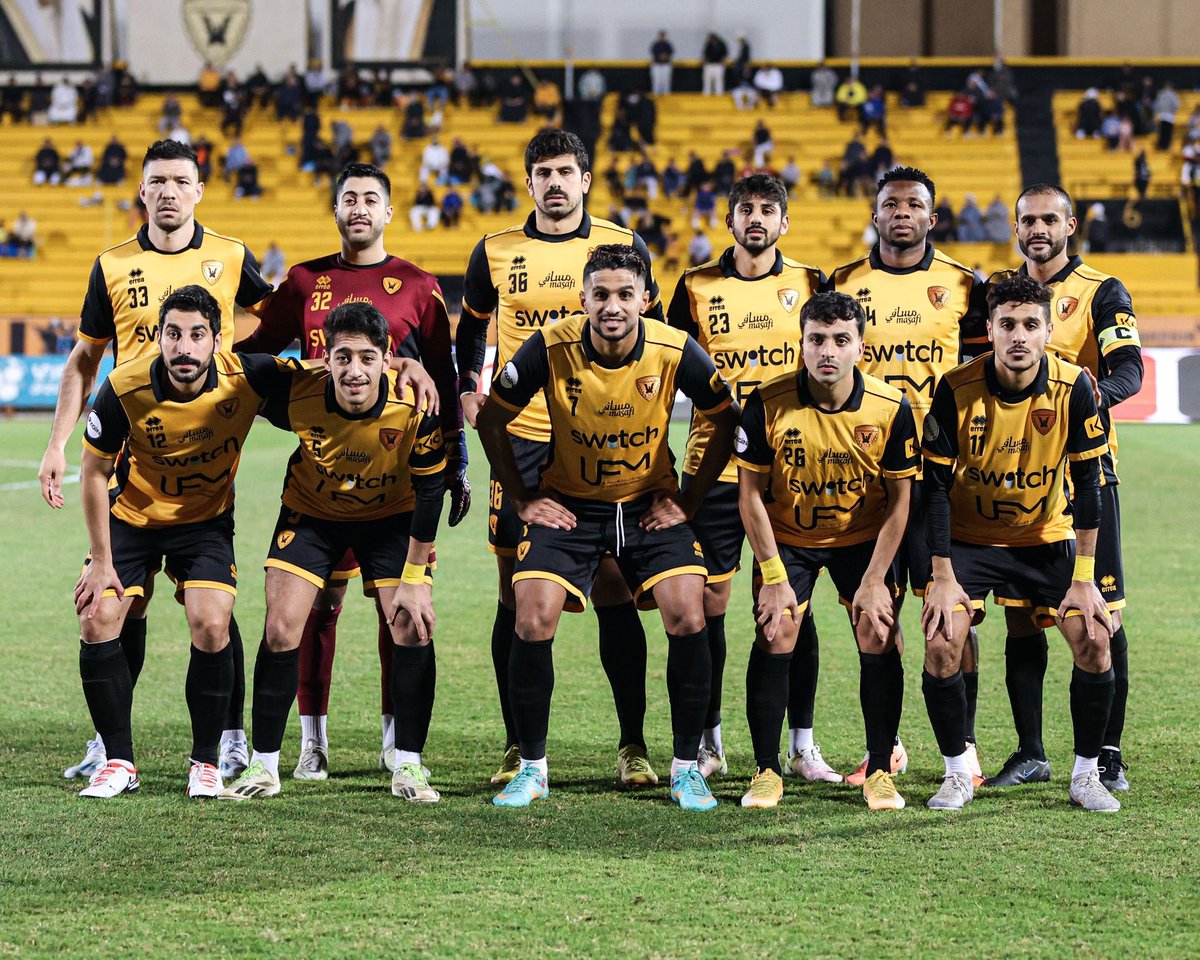 بالبداية اعتذر ل اخواني اللاعبين و للجماهير على الطرد و الخطأ لكن احب اشكر و ابارك للرجال اللي كانو بالملعب شكرا لكم على هذي الروح وباذن الله الدوري قدساوي💛